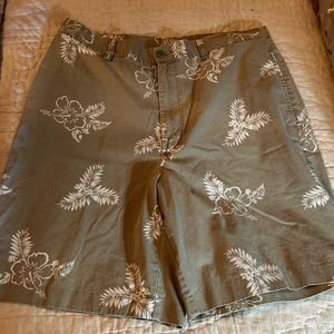 J Crew MensTan Floral Shorts sz 36